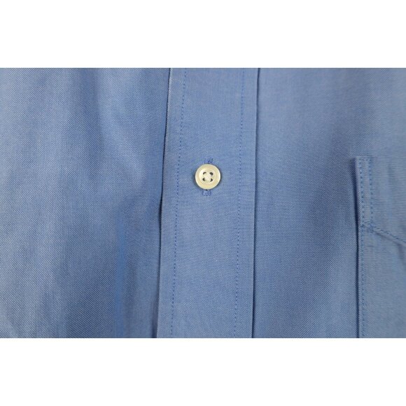 Vtg 90s Brooks Brothers Mens 17 34/35 Distressed Cotton Button Down Shirt OCBD - Picture 10 of 16